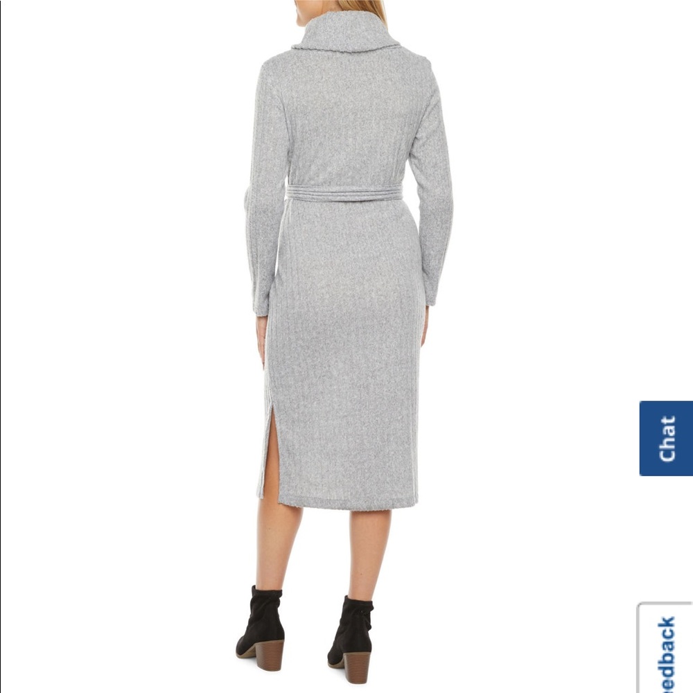 Gray Turtle neck Sweater dress - Picture 4 of 5